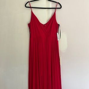 Red maxi dress. NWT